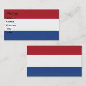 Visitekaartje met vlag van Nederland (Voorkant / Achterkant)