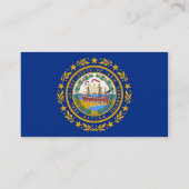 Visitekaartje met vlag van New Hampshire U.S.A. (Achterkant)