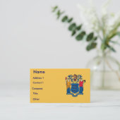 Visitekaartje met vlag van New Jersey U.S.A. (Staand voorkant)