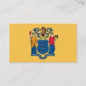Visitekaartje met vlag van New Jersey U.S.A. (Achterkant)
