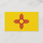 Visitekaartje met vlag van New Mexico VS (Achterkant)
