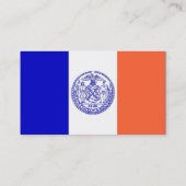 Visitekaartje met vlag van New York U.S.A. (Achterkant)