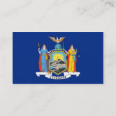 Visitekaartje met vlag van New York U.S.A. (Achterkant)