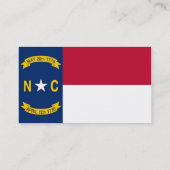Visitekaartje met vlag van North Carolina U.S.A. (Achterkant)