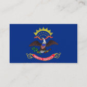 Visitekaartje met vlag van North Dakota VS (Achterkant)