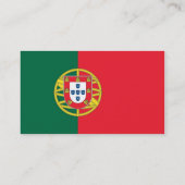 Visitekaartje met vlag van Portugal (Achterkant)