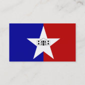 Visitekaartje met vlag van San Antonio, U.S.A. (Achterkant)