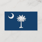 Visitekaartje met vlag van South Carolina U.S.A. (Achterkant)