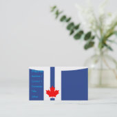 Visitekaartje met vlag van Toronto, Canada (Staand voorkant)