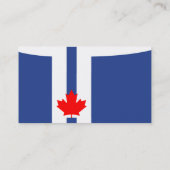 Visitekaartje met vlag van Toronto, Canada (Achterkant)
