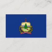 Visitekaartje met vlag van Vermont U.S.A. (Achterkant)