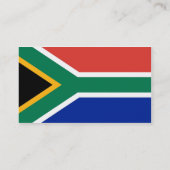 Visitekaartje met vlag van Zuid-Afrika (Achterkant)