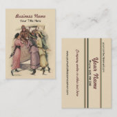 Visitekaartje met  vliegtuig (Voorkant / Achterkant)