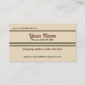 Visitekaartje met vliegtuig (Achterkant)