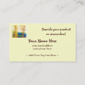 Visitekaartje met vloeiend schuim (Achterkant)