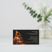 Visitekaartje met vuursteentjes (Staand voorkant)