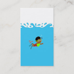Visitekaartje met Water Splash