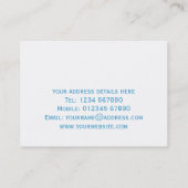 Visitekaartje met waterrimpels (Achterkant)