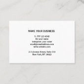 Visitekaartje met waterverf achtergrond (Achterkant)