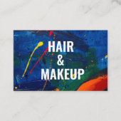 Visitekaartje met waterverf achtergrond (Voorkant)