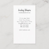 Visitekaartje met winstoogmerk (Achterkant)