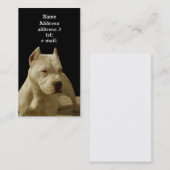 Visitekaartje met witte peerkop (Voorkant / Achterkant)