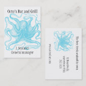 Visitekaartje met zeethema (Voorkant / Achterkant)