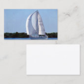 Visitekaartje met zeilboot (Voorkant / Achterkant)