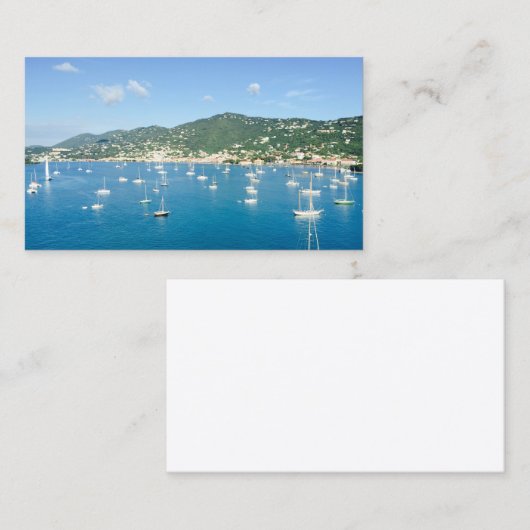 Visitekaartje met zeilboot (Voorkant / Achterkant)