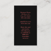 Visitekaartje met zeilboot (Achterkant)