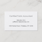 Visitekaartje met Zhigaki-patroon - grijs (Achterkant)