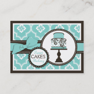 Visitekaartje met zoete Cake Turq