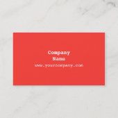 Visitekaartje met zoete haren achterzijde rood (Achterkant)