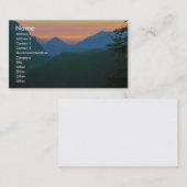 Visitekaartje met zonnevoetachtergrond (Voorkant / Achterkant)