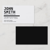 Visitekaartje met zwarte en witte camera (Voorkant / Achterkant)