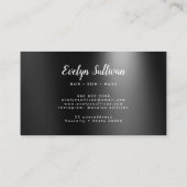 visitekaartje met zwarte folie (Achterkant)