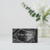 visitekaartje met zwarte folie (Staand voorkant)