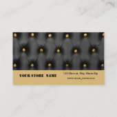 visitekaartje met zwarte hoofdletters (Achterkant)