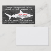 Visitekaartje met zwarte inkthaai (Voorkant / Achterkant)