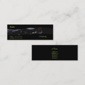 Visitekaartje met zwarte kat (Voorkant / Achterkant)