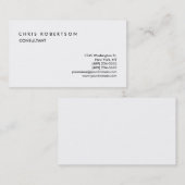 Visitekaartje met zwarte witte standaardgrootte (Voorkant / Achterkant)