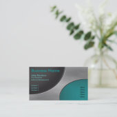 Visitekaartje Metaal Cutout Circles (Staand voorkant)