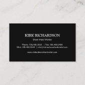 VISITEKAARTJE METAALBEDRIJFSLEVEN (Achterkant)