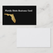 Visitekaartje Metallic Gold van Florida (Voorkant / Achterkant)