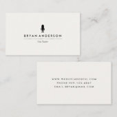 Visitekaartje microfoon (Voorkant / Achterkant)