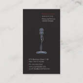 Visitekaartje microfoon (Achterkant)