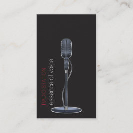 Visitekaartje microfoon