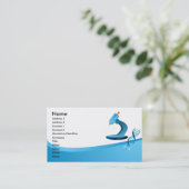 Visitekaartje microscoop (Staand voorkant)