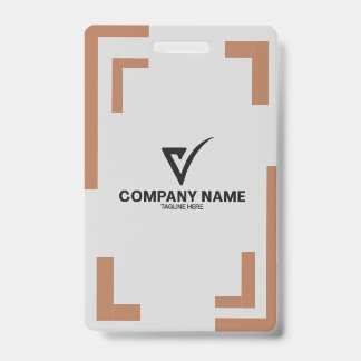 Visitekaartje | Minimaal zakelijk naam- en logo Badge