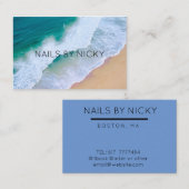 Visitekaartje Minimal Beach Ocean Wave Summer (Voorkant / Achterkant)